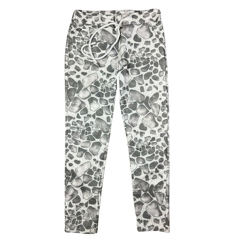 L 'organic Rags Boulder Camo Drawstring Pull-On Pants Joggers XS Made in Italy